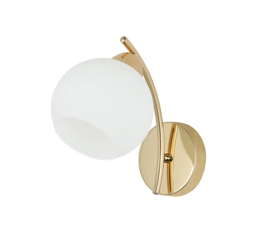 Nástěnné svítidlo AMOS Gold 1x40W E27 bílý difuzor