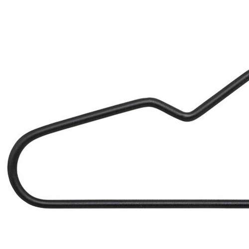 Sada 5 černých kovových otočných ramínek na oblečení do skříně 5five simply smart