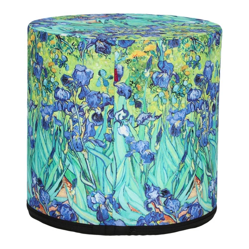 Zahradní kulatý voděodolný puf Gogh Intesi moderní na zahradu i balkon 40 cm