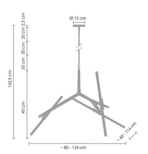Závěsné svítidlo STICKS-6 zlaté moderní, nastavitelné nad jídelní stůl a do obýváku, 6 světel