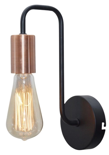 Nástěnná lampa Herpe 1x60W E27 černá