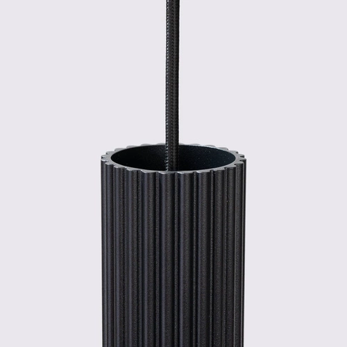 Závěsné svítidlo Karbon 3bodové černé nastavitelné do obýváku a nad stůl moderní