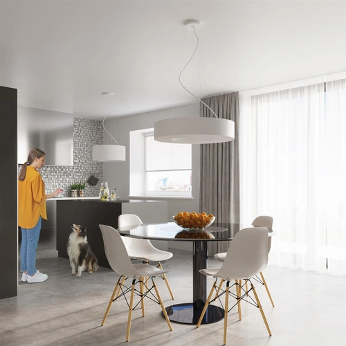 Lustr SATURNO SLIM 90 bílý