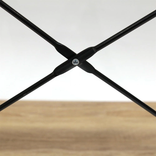 Kovová knihovna Cilyan Intesi do obýváku moderní přírodní černá 60 cm