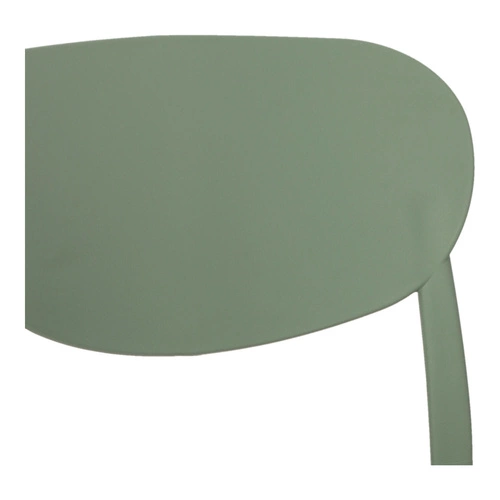 Zelená plastová jídelní a zahradní stohovatelná židle z polypropylenu moderní 5five