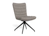 Actona Grafton šedá čalouněná otočná jídelní židle