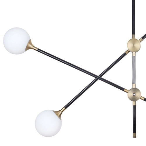 Závěsné svítidlo SPILLO černo-zlaté 92 cm moderní nad jídelní stůl Step into Design