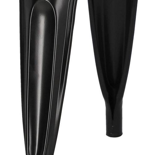 Jídelní židle Paris Wood černá kovová s dřevěným sedákem industriální D2.DESIGN