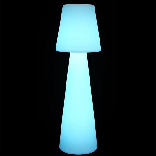 Stojací LED lampa Colorfull 110 cm bílá moderní s dálkovým ovládáním do obýváku i na terasu Intesi