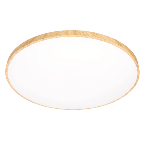 LED stropní svítidlo kulaté TENS 59 cm do obýváku a ložnice, dekor dřeva, dálkové ovládání, moderní