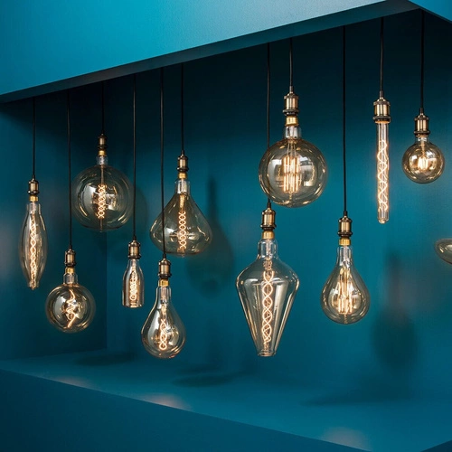 Atmosphera Drop LED žárovka E27 dekorativní retro čirá kapka do obýváku a kavárny