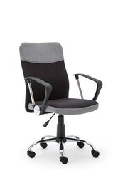 Ergonomická kancelářská židle Picot Intesi černá šedá otočná s područkami do kanceláře