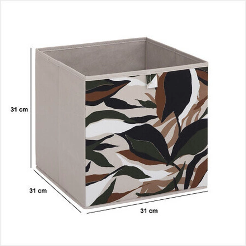 Lauria béžová skládací látková krabice 31x31 do regálu na oblečení 5five simply smart