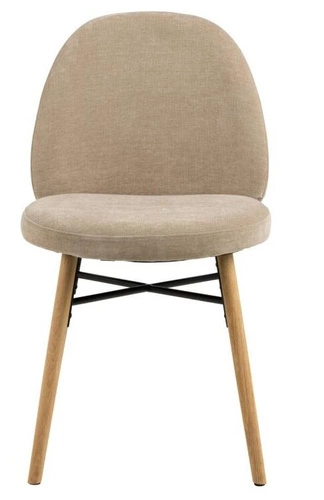 Čalouněná židle Sophia Actona béžová dubová moderní do jídelny a obýváku skandinávská