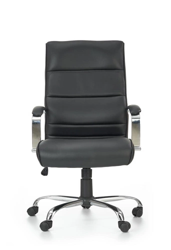 Ergonomická kancelářská židle Arizona Intesi černá kožená otočná s područkami