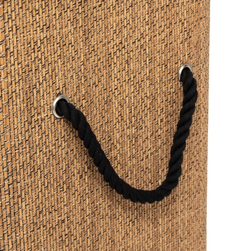 Bambusový koš na prádlo 100l se 3 přihrádkami do koupelny skládací boho 5five simply smart