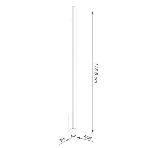 Nástěnné LED svítidlo LAGOM 120 zlaté moderní hliníkové do obýváku a ložnice Thoro