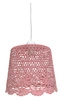 Závěsné svítidlo Nonna 27 růžové vzdušné textilní pro obývací pokoj a ložnici ve skandinávském stylu