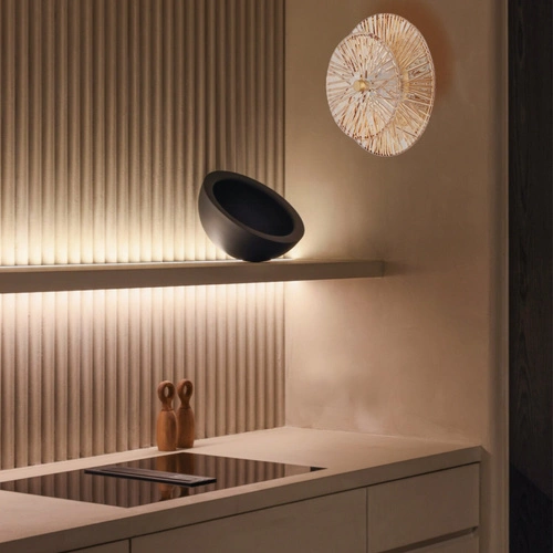 LUXIO moderní LED stropní svítidlo skleněné jantarové do obýváku 20 cm Step into Design