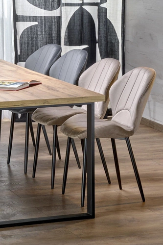 Rozkládací jídelní stůl Vernon dub wotan černé nohy moderní 160–310 cm