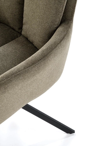 Otočná jídelní židle Bolenge Intesi čalouněná s područkami zelená