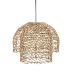 Přírodní závěsná lampa Kery z ratanu