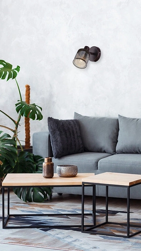 Nástěnné svítidlo Canabera moderní nastavitelná jantarová skleněná zlatá do obýváku a ložnice