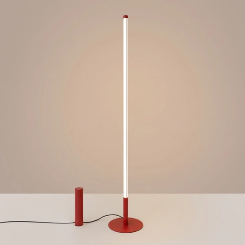 TRANG moderní LED stojací lampa do obývacího pokoje červená 3000K