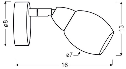 LED nástěnné svítidlo Rico bílé moderní s otočnou hlavicí do ložnice a obývacího pokoje CANDELLUX