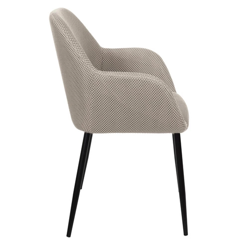 Čalouněná židle Lavia šedá Intesi do jídelny a obýváku moderní s područkami