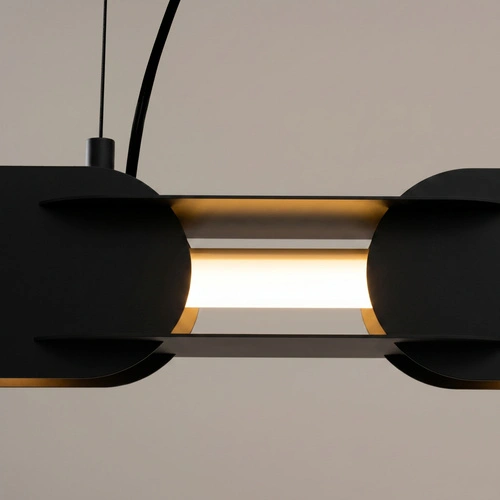Závěsné LED svítidlo CHAIN 91 černé moderní do obývacího pokoje nad stůl