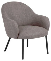 Moderní světle šedé křeslo Spencer Actona s područkami do obýváku Basel