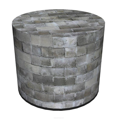 Puf Wall Intesi kulatý barevný do obýváku a ložnice moderní čalouněný 40 cm