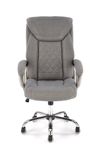 Ergonomická kancelářská židle Einar šedá otočná s opěrkou hlavy a područkami do kanceláře