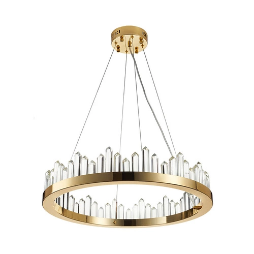 Závěsné LED svítidlo LUSSO zlaté 60 cm moderní do obýváku a jídelny Step into Design