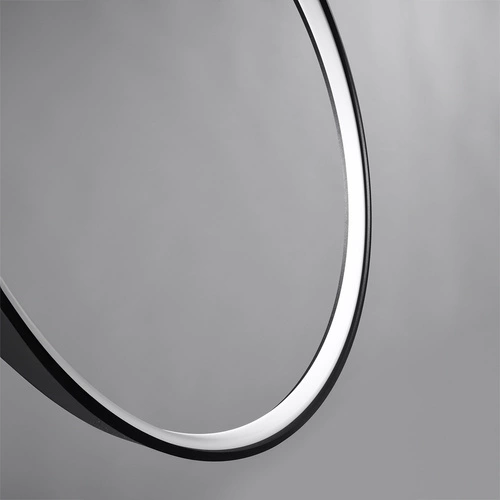 Závěsné LED svítidlo Rio černé kulaté 110 cm moderní do obýváku a nad kuchyňský ostrůvek