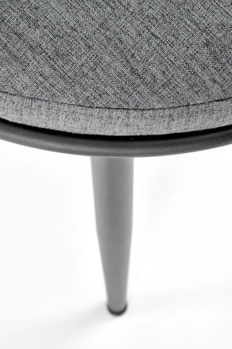 Čalouněná židle Wendy z veluru do jídelny a obýváku moderní glamour šedá Intesi