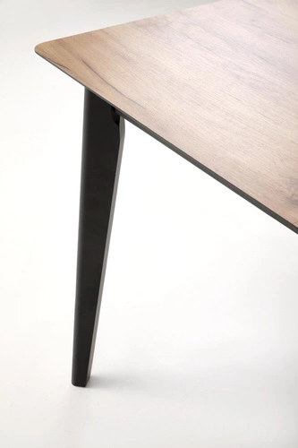 Rozkládací jídelní stůl Ambyl dub wotan černý moderní 140–180 cm Intesi