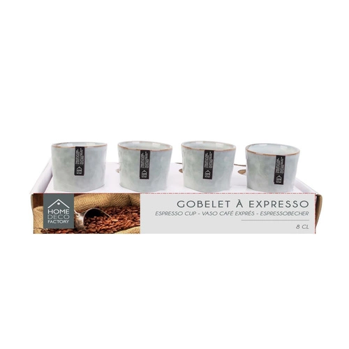 Keramický šálek na espresso Villena 80 ml šedý skandinávský Intesi elegantní