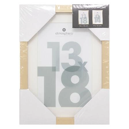 Zlatý fotorámeček 13x18 Manu Atmosphera moderní na stěnu nebo na stůl