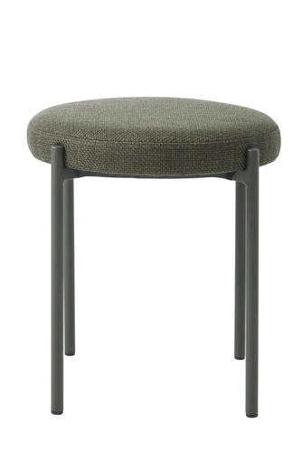Čalouněná stolička Pulto olivová moderní do kuchyně a jídelny kovová 48 cm