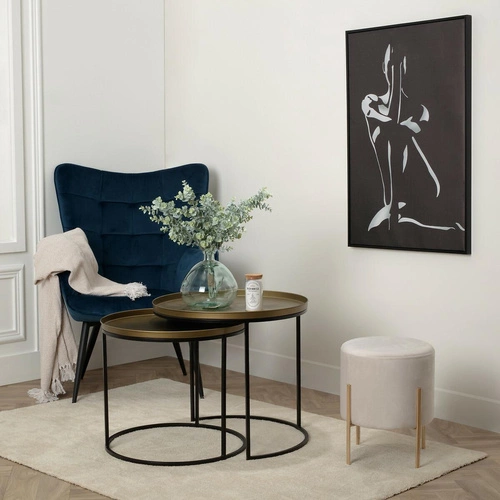 Skleněná váza Recyc průhledná 22 cm moderní do obýváku na květiny Atmosphera