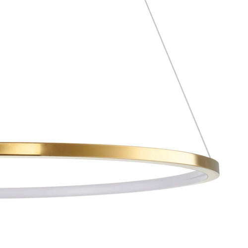 Moderní zlaté LED stropní svítidlo CIRCLE SLIM 60 cm do obýváku a nad stůl