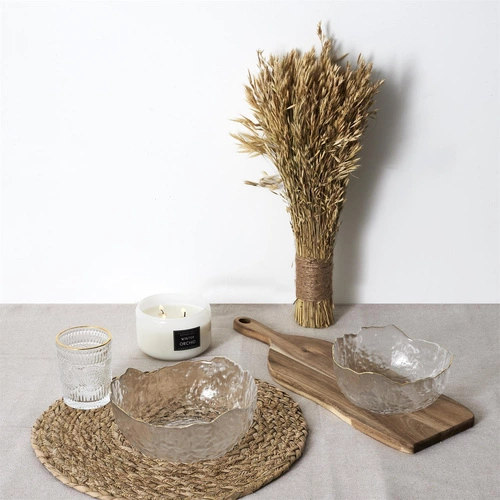 Sklenice glamour Lisere Intesi 250 ml na whisky a koktejly průhledná se zlatým okrajem