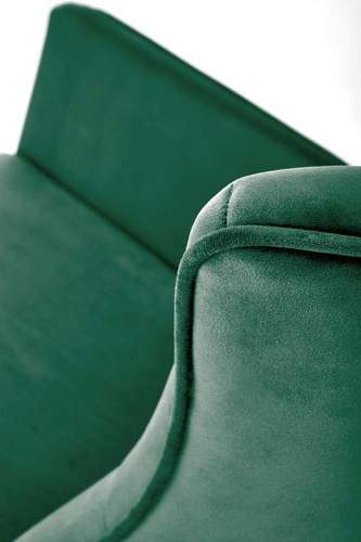 Houpací křeslo Topar sametové do obýváku moderní skandinávský tmavě zelené Intesi