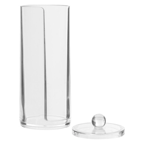 Transparentní organizér na vatové tampony Selena koupelnová dóza 20 cm 5five simply smart