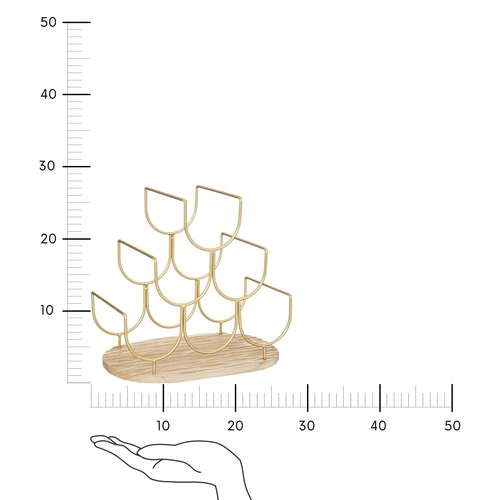 Stojan na láhve Rivi zlatý
