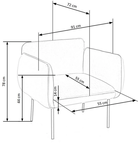 Moderní zelené sametové křeslo Canaria s područkami do obývacího pokoje Intesi