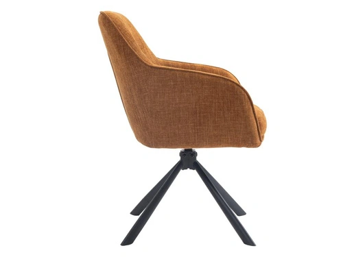 Otočná jídelní židle Avola čalouněná s područkami