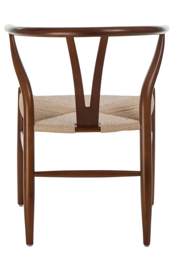 Židle Proutěný přírodní hnědý tmavý a nspirited Wishbone Výprodej